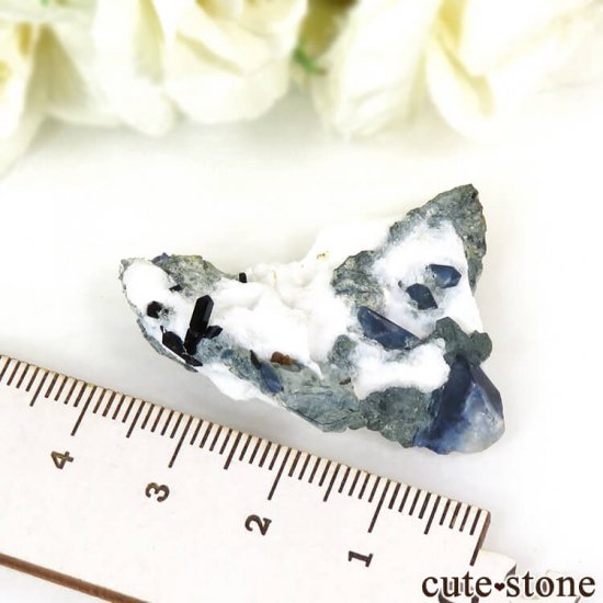 カリフォルニア産 ベニトアイト＆ネプチュナイトの母岩付き結晶（原石 