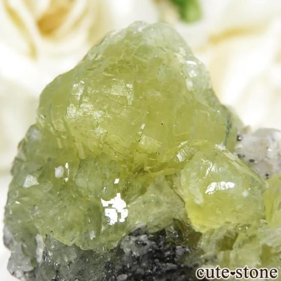 タンザニア メレラニ産 プレナイト&カルサイトの原石 36.1gの写真1 cute stone