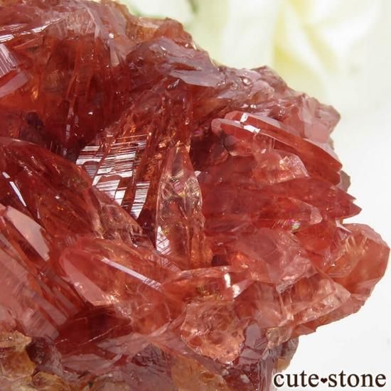 南アフリカ 産 ロードクロサイトの母岩付き結晶（原石） 75g - cute