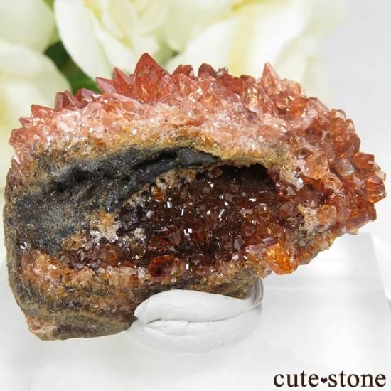 【南アフリカ/ホタゼル産】ロードクロサイト原石 南アフリカ 産 ロードクロサイトの母岩付き結晶（原石） 33g