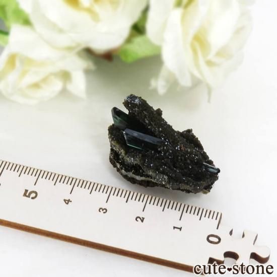 ボリビア Huanuni mine産 ビビアナイトの結晶 10.5g - cute stone -