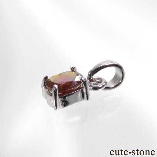 天川村レインボーガーネットのペンダントトップ No.4 - cute stone -