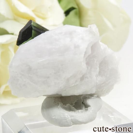 【パキスタン産】グリーントルマリン結晶 パキスタン Chapo mine産 グリーントルマリン＆クォーツの原石