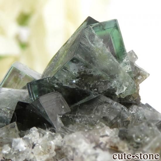 イングランド Billing Hills Mine産 フローライトの母岩付き結晶(原石)33.6gの写真3 cute stone