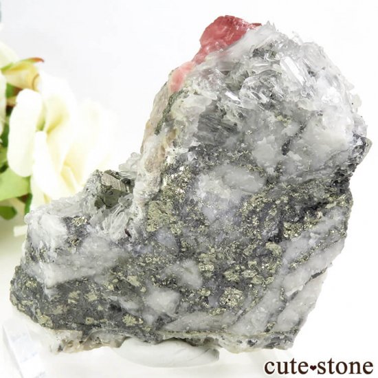 コロラド スイートホーム鉱山産のロードクロサイト＆パイライト＆クォーツの原石 149g - cute stone -