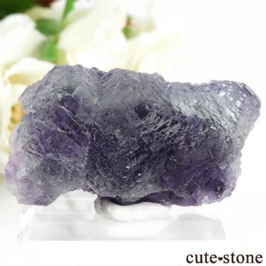 14.41g 闇落ち系ローライト 鉱物標本 マイカ共生 フローライト