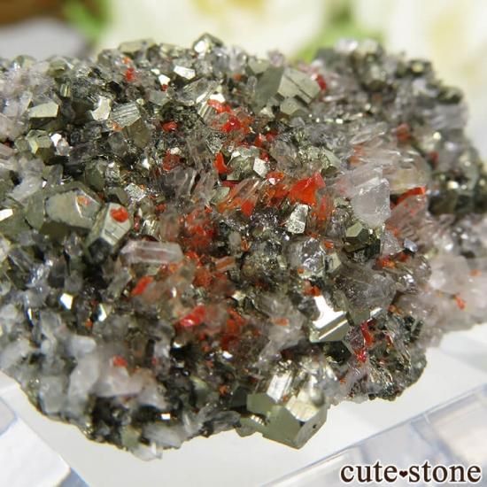 ペルー産 リアルガー&パイライト&クォーツの原石 16.9gの写真3 cute stone