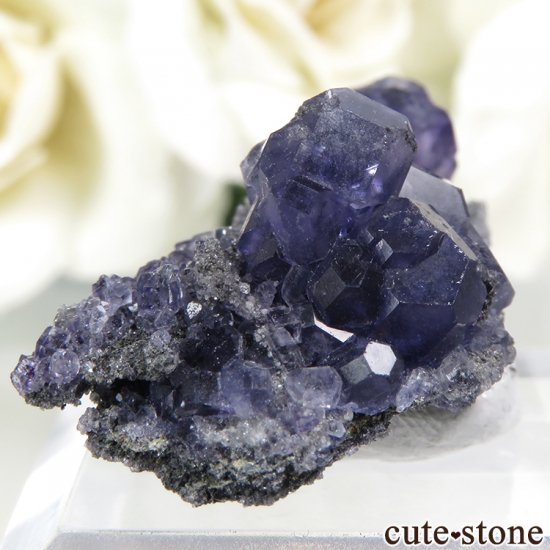 中国 福建省産パープルブルーフローライトの結晶（原石） 4.6g - cute stone -