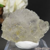 フランス Fontsante Mine産 ライトイエローフローライトの結晶（原石）8.2gの画像
