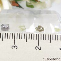 ザンビア産 ダイヤモンドの原石 4点セット No.18の画像
