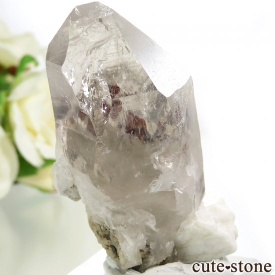 パキスタン産 スペサルティンガーネット＆クォーツの結晶（原石）57.4gの写真2 cute stone