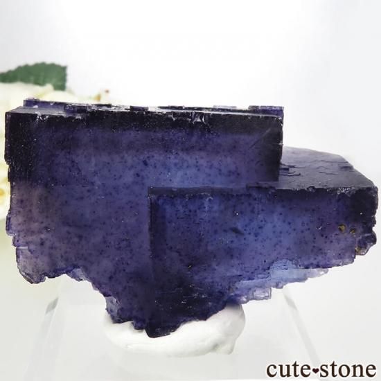 イリノイ州 Denton Mine産ブルーフローライトの原石 202g - cute stone -