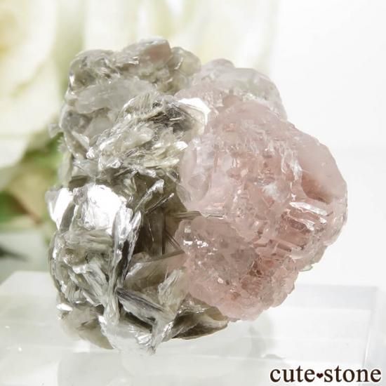 パキスタン Chumar Bakhoor産 ピンクフローライト&モスコバイト(原石) 15.8gの写真0 cute stone