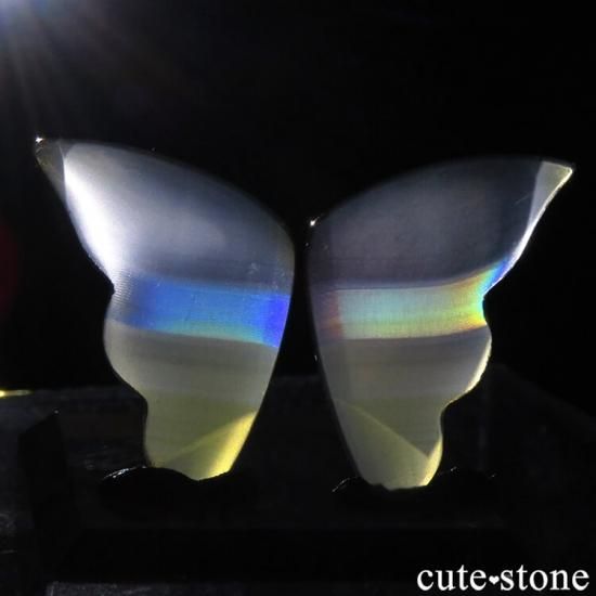 インドネシア産 アイリスアゲートの蝶 イリスアゲート バタフライ No 6 Cute Stone インドネシア産 アイリスアゲートの蝶 イリスアゲート バタフライ No 6 Cute Stone