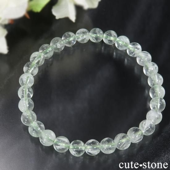 フェザーインフローライト AA+ 6mm ブレスレット - cute stone -