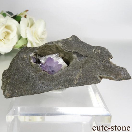 インド Khadakwani産 アメジストの原石 46g - cute stone -