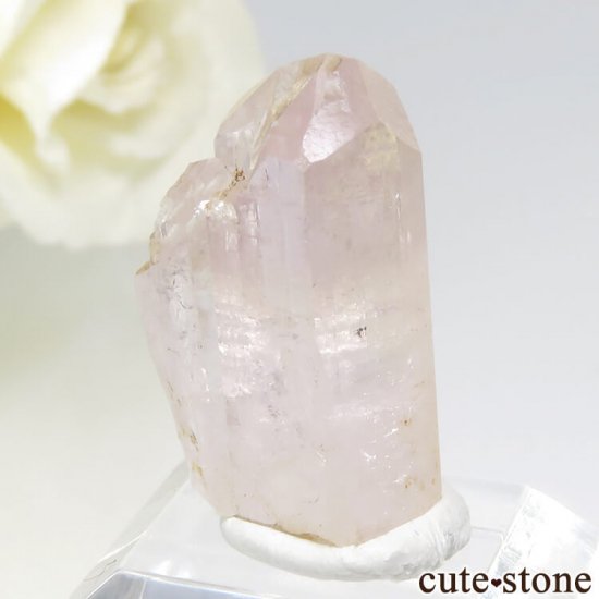 パキスタン カットラン産 ピンクトパーズ (インペリアルトパーズ)の結晶 (原石) 3.9g - cute stone