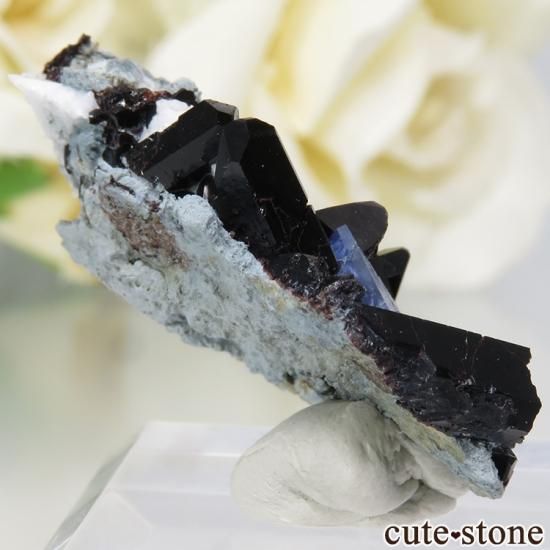カリフォルニア産 ベニトアイト＆ネプチュナイトの母岩付き結晶