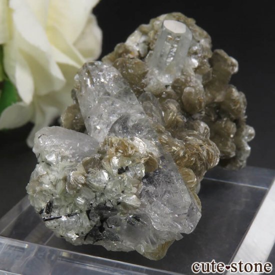 パキスタン Chumar Bakhoor産 アクアマリン＆モスコバイト＆クォーツの結晶（原石） 23gの写真0 cute stone