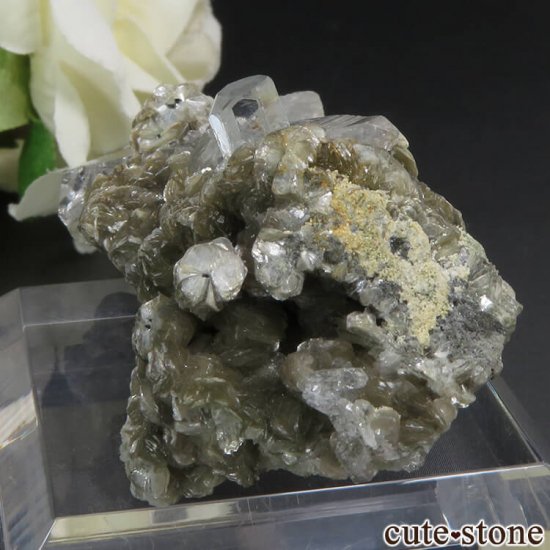 パキスタン Chumar Bakhoor産 アクアマリン＆モスコバイト＆クォーツの結晶（原石） 23gの写真2 cute stone