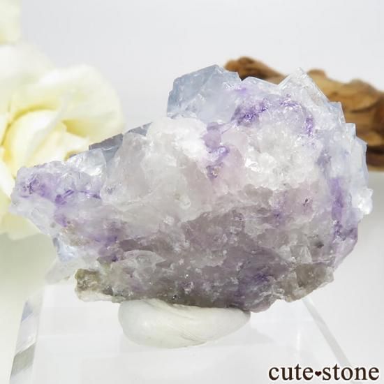 ヤオガンシャン産 ブルーフローライト&クォーツ 24.6gの写真1 cute stone