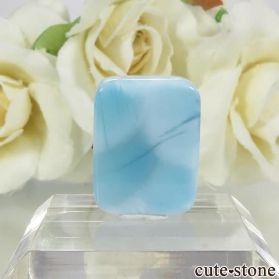 鑑別書付き!ラリマー(ドラゴン・クロー)のカボションルース No.3の写真1 cute stone