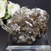 中国 Xia Yang Mine産 カルサイト＆フローライトの母岩付き結晶 149gの画像