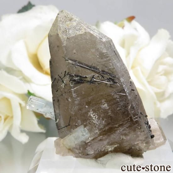 ナミビア/エロンゴ産】アクアマリン＆ブラックトルマリン(ショール)