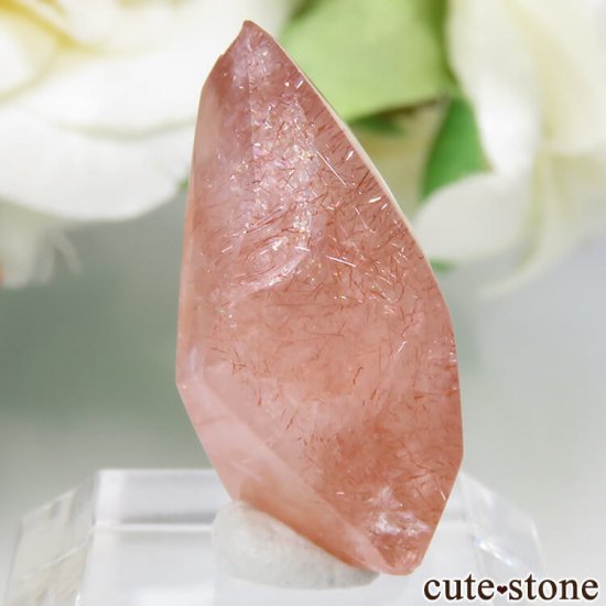 カザフスタン産 ストロベリークォーツ(苺水晶)のポリッシュ原石 No.1の写真0 cute stone