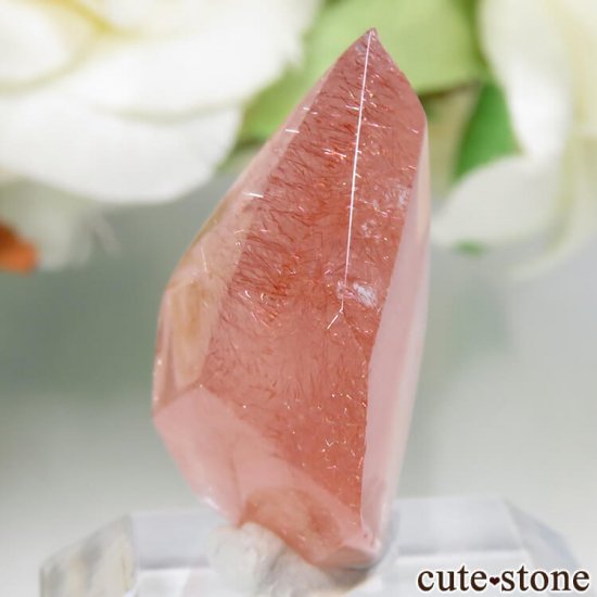 カザフスタン産 ストロベリークォーツ(苺水晶)のポリッシュ原石 No.1の写真2 cute stone