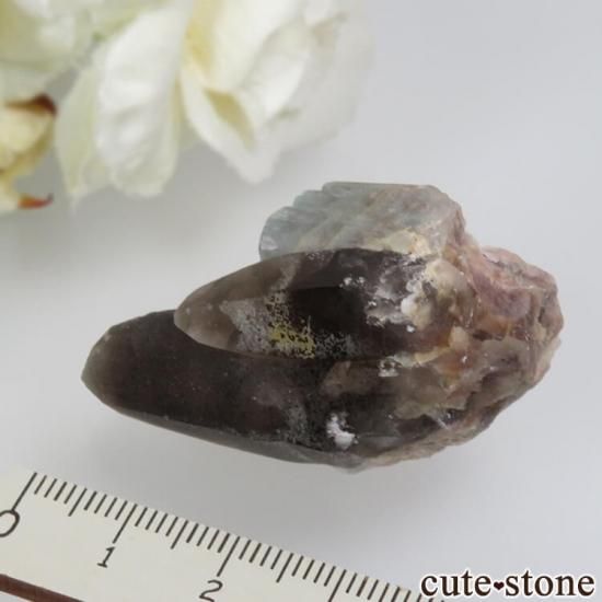 コロラド州産 アマゾナイト&スモーキークォーツの原石 No.4の写真3 cute stone