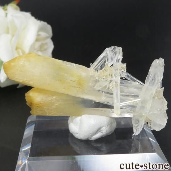 コロンビア産 マンゴークォーツ(ハロイサイト イン クォーツ)の原石 No.10の写真1 cute stone