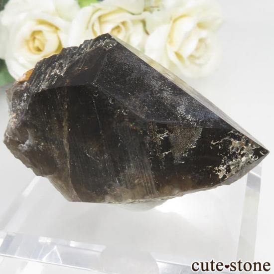 滋賀県 山中牧場跡産 カンゴーム - モリオン(黒水晶)の原石(国産) No.1の写真1 cute stone
