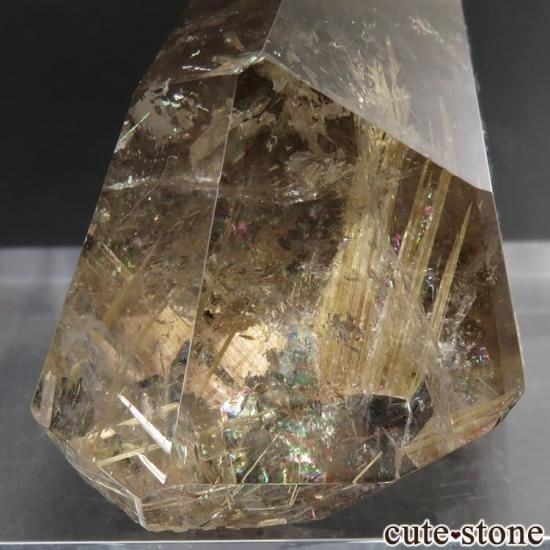 ブラジル バイーア州産 太陽ルチル(ルチルインクォーツ)の置物 ブラジル バイーア州産 太陽ルチル(ルチルインクォーツ)の置物