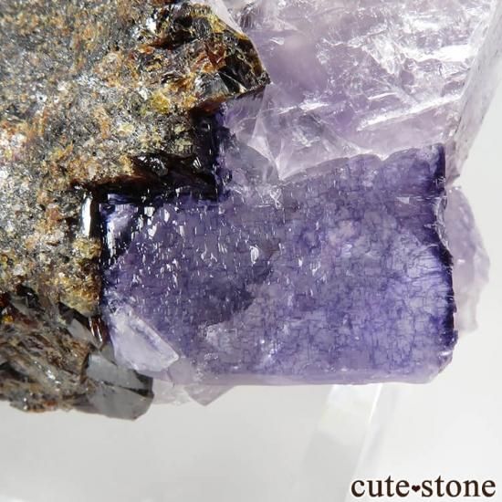 アメリカ エルムウッド鉱山産 パープルブルーフローライト&スファレライト No.39の写真1 cute stone