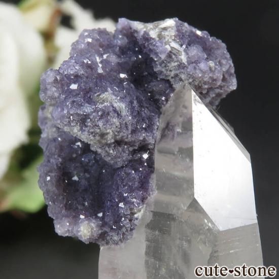 ヤオガンシアン蛍石入りクォーツ ヤオガンシャン鉱山 蛍石 | 鉱物標本,ハ行,フローライト/蛍石