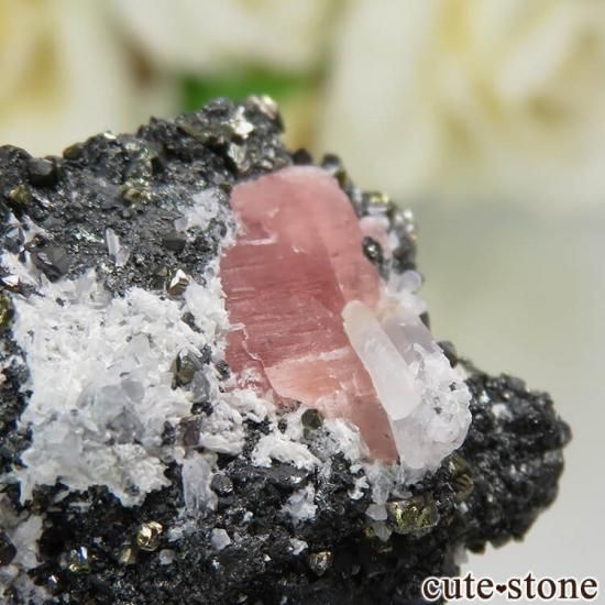 アメリカ コロラド州 Detroit City Mine産 ロードクロサイト&クォーツの原石 No.7の写真2 cute stone