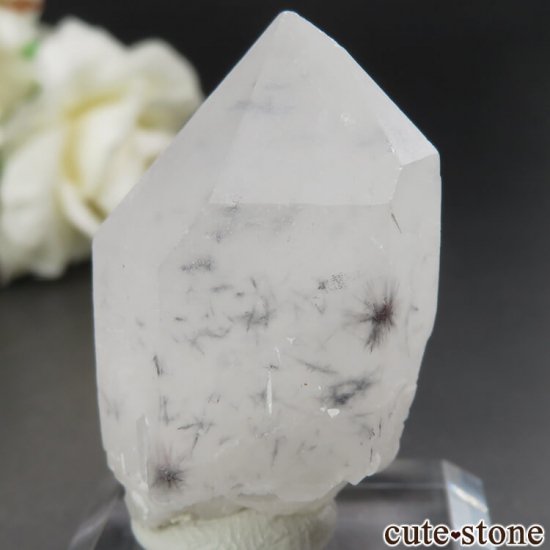 マダガスカル産 ホランダイトインクォーツ（星入り水晶）の原石 No.5 - cute stone -