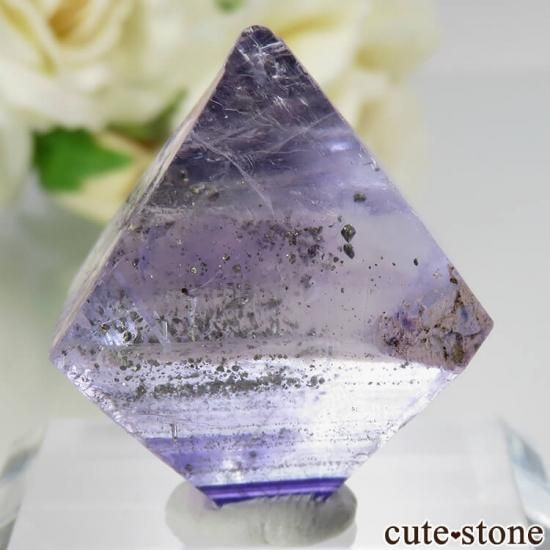 アメリカ イリノイ州 Cave-in-Rock産 八面体(へき開結晶)フローライト No.15の写真1 cute stone