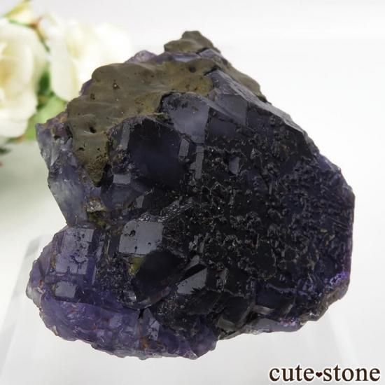 中国 福建省産 パープルフローライトの原石 No.35 - cute stone -