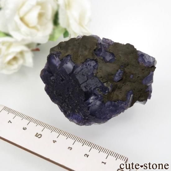 中国 福建省産 パープルフローライトの原石 No.35 - cute stone -