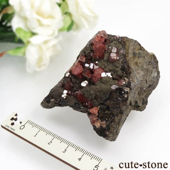 ペルー Uchucchacua Mine産 ロードクロサイト＆クォーツの母岩付き原石 No.26の写真6 cute stone
