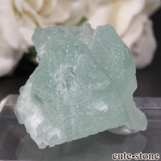 インド プネー産 グリーンアポフィライト&スティルバイトの原石 No.34の写真0 cute stone