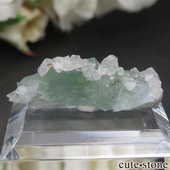 内モンゴル産クォーツ共生「フォレストグリーン」「モスグリーン