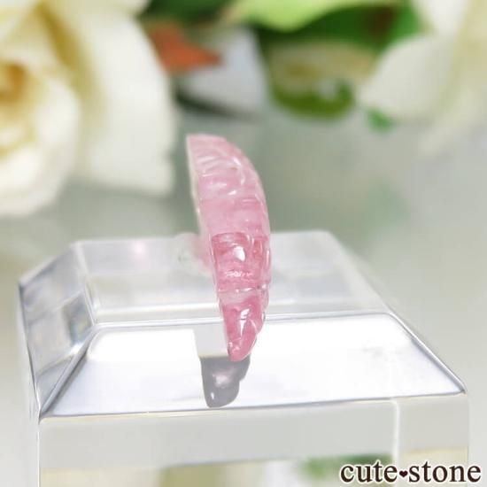 ピンクトルマリンのお魚（彫刻・カービング） No.1 - cute stone -