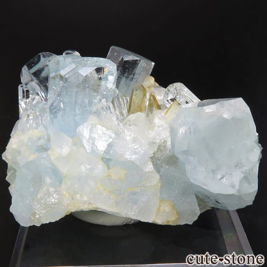 パキスタン Chumar Bakhoor産 アクアマリン＆モスコバイトの結晶（原石）No.15の画像 cute stone
