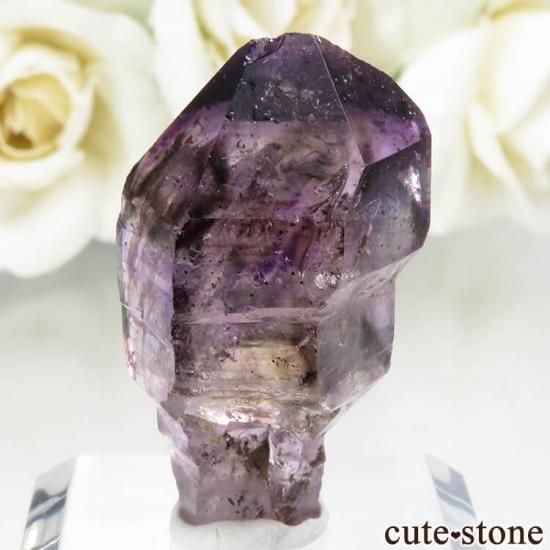 ジンバブエ産 アメジスト(セプタークォーツ)の原石 No.10の写真1 cute stone