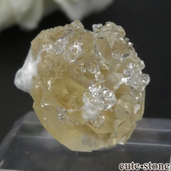 インド Lonavala産 カラーレス×イエローアポフィライト＆モルデナイト