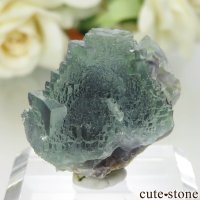 スペイン Gloria Mine産 グリーン×パープルブルーフローライトの原石 No.1の画像