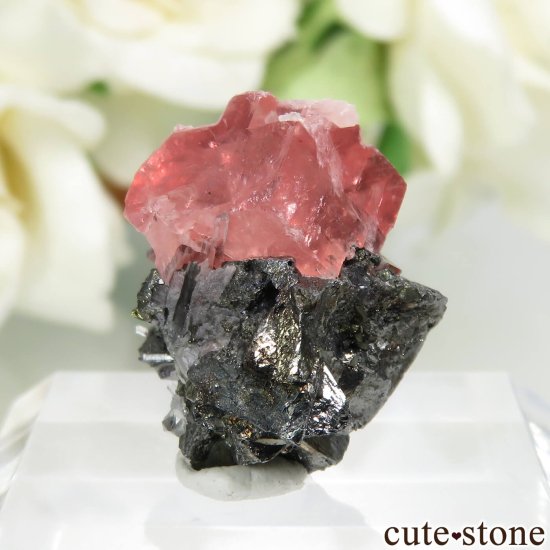 コロラド州 Sweet Home Mine Blue Moon Pocket産 ロードクロサイト&クォーツの原石 No.12 - cute stone  -